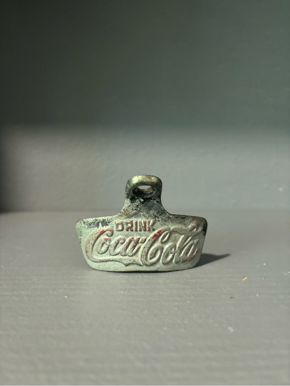 Coca-Cola Vintage Metal Key Holder in Patina Green
